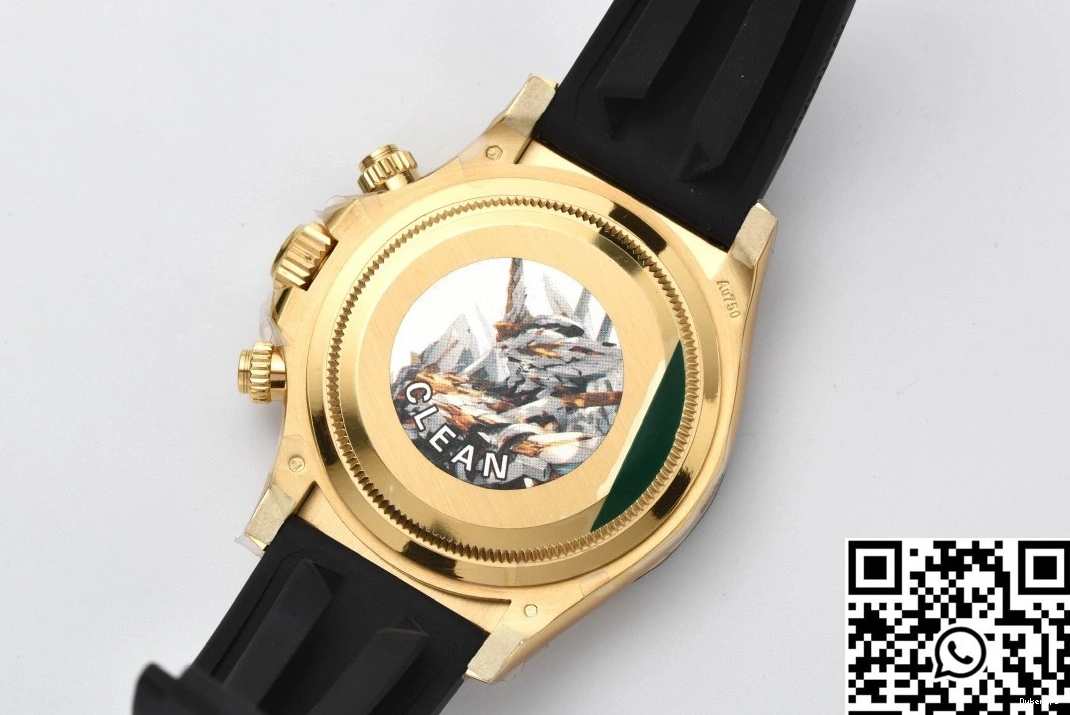 M126518 Factory Clean Black Cosmograph Dial Rolex Bezel Yellow Daytona 0422